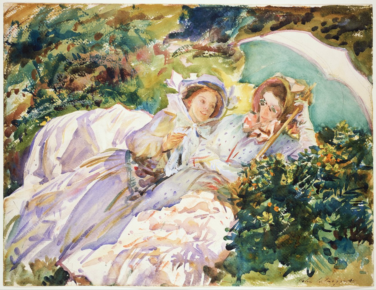Col du Simplon : La taquinerie - John Singer Sargent