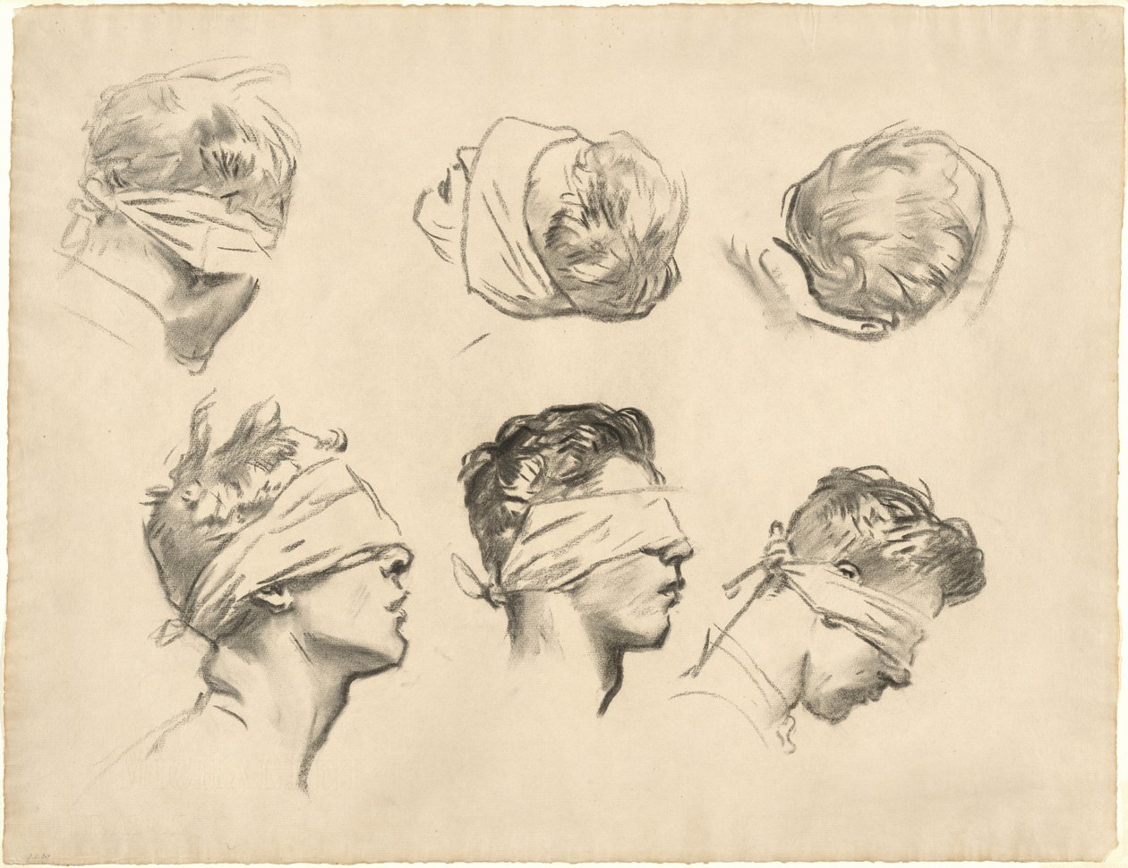 Études pour Gassed - John Singer Sargent