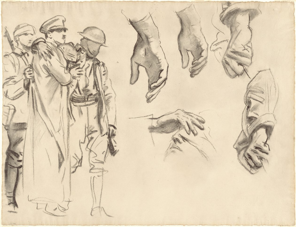 Études pour Gassed - John Singer Sargent