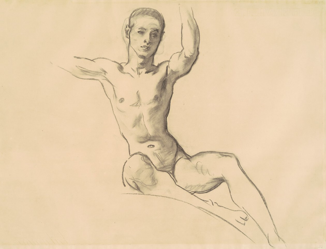 Étude pour la figure au-dessus de la musique, 1919-1920 - John Singer Sargent