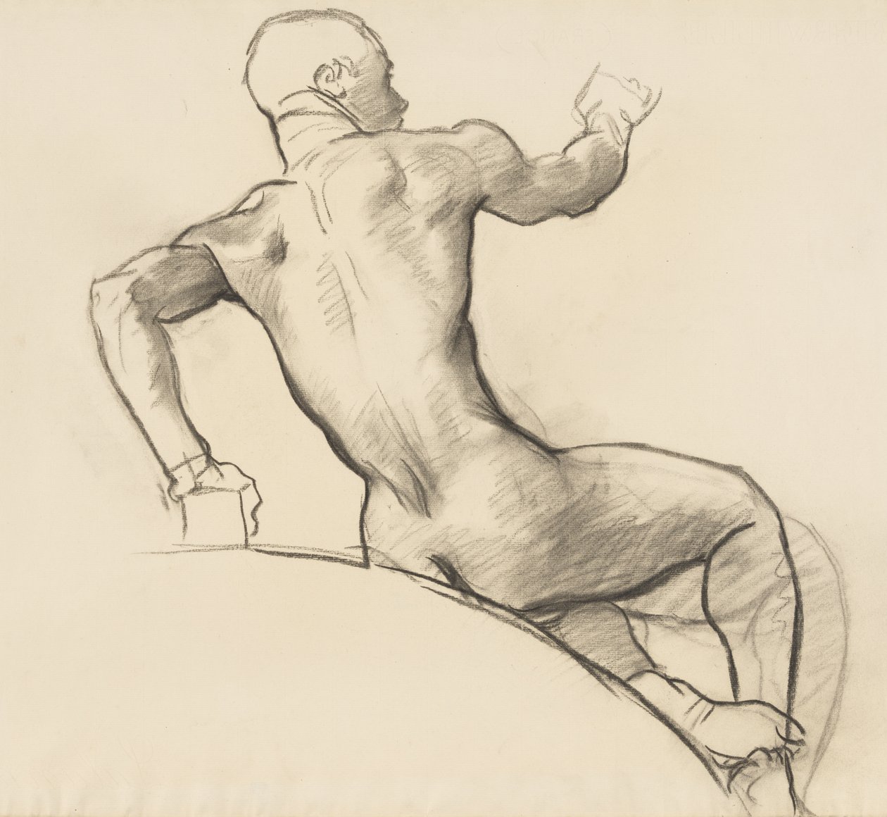 Étude pour un cartouche au-dessus de la Musique, rondel, rotonde, Museum of Fine Arts, Boston - John Singer Sargent