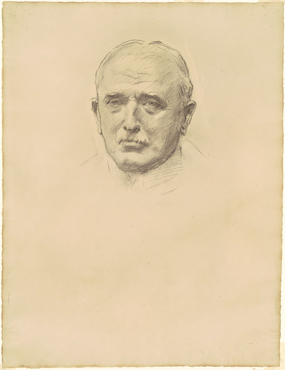 Étude du Maréchal de Camp John French pour Officiers Généraux de la Première Guerre Mondiale, 1920-1922 - John Singer Sargent