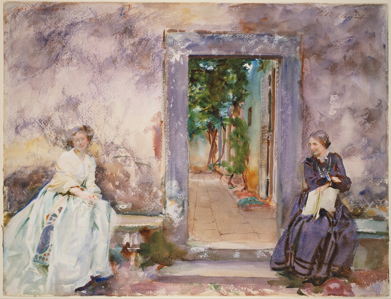 Le mur du jardin - John Singer Sargent