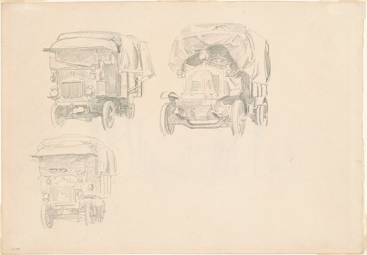Camions [recto] - John Singer Sargent