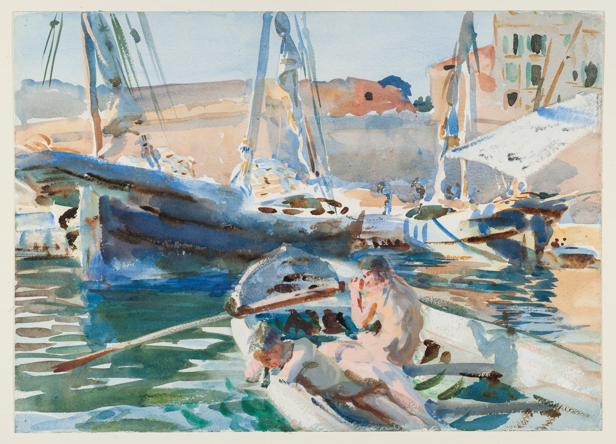 Déchargement de plâtre, vers 1905 - John Singer Sargent