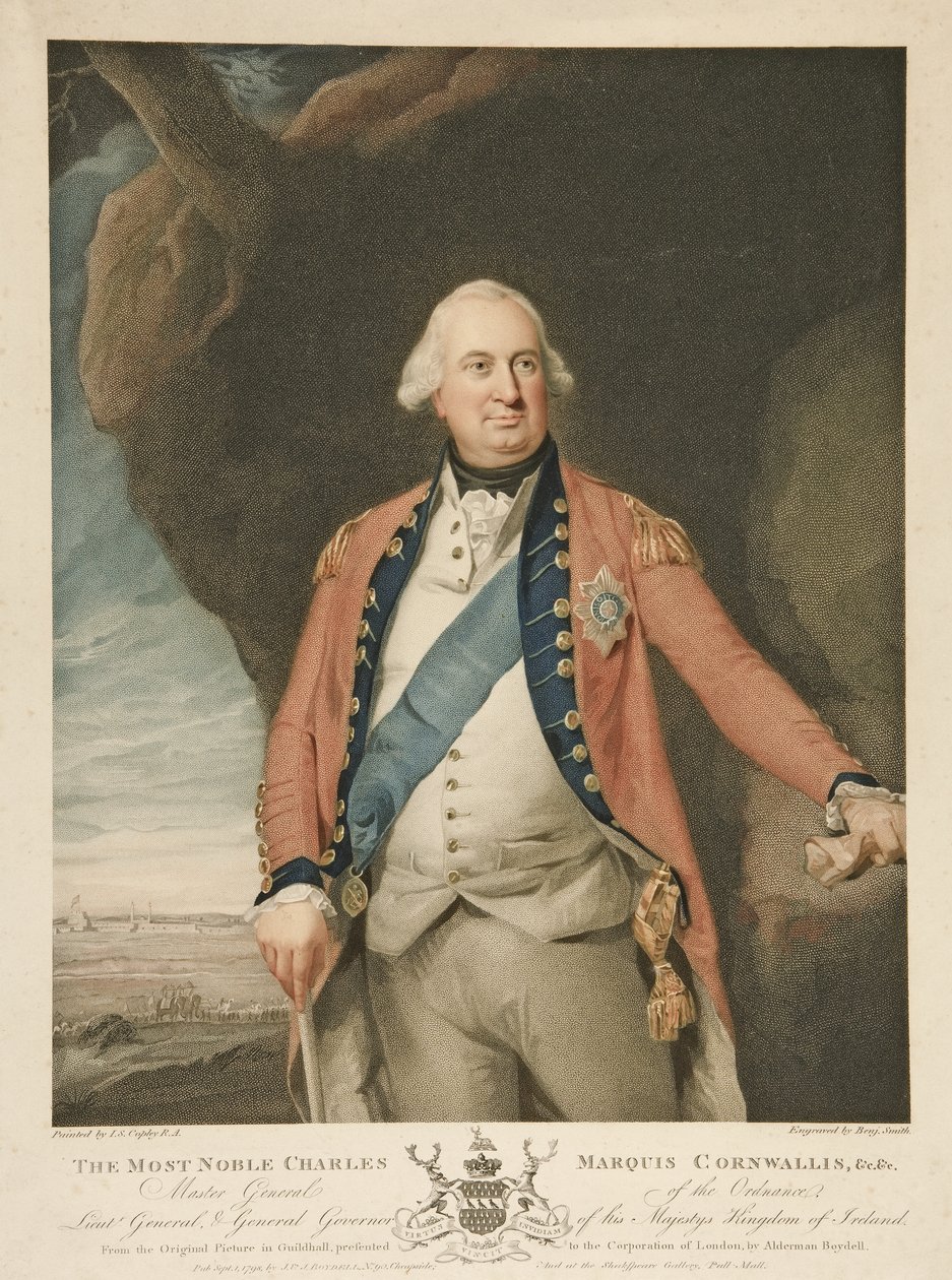 Le Très Noble Charles Marquis Cornwallis, pub. 1798 - John Singleton (after) Copley
