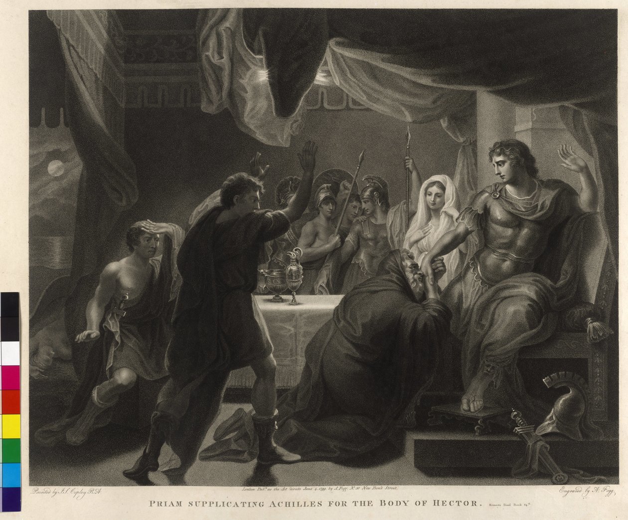 Priam suppliant Achille pour le corps d