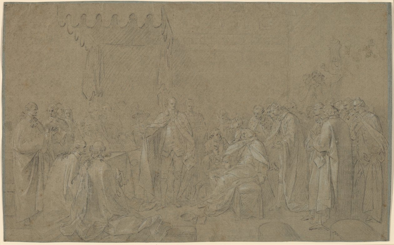Étude pour "La mort du comte de Chatham" - John Singleton Copley