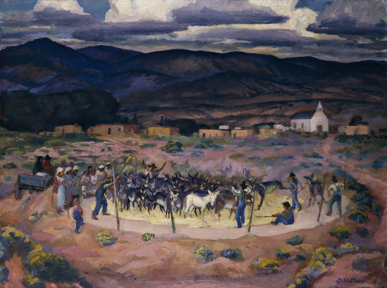 Ânes Battant le Grain - John French Sloan