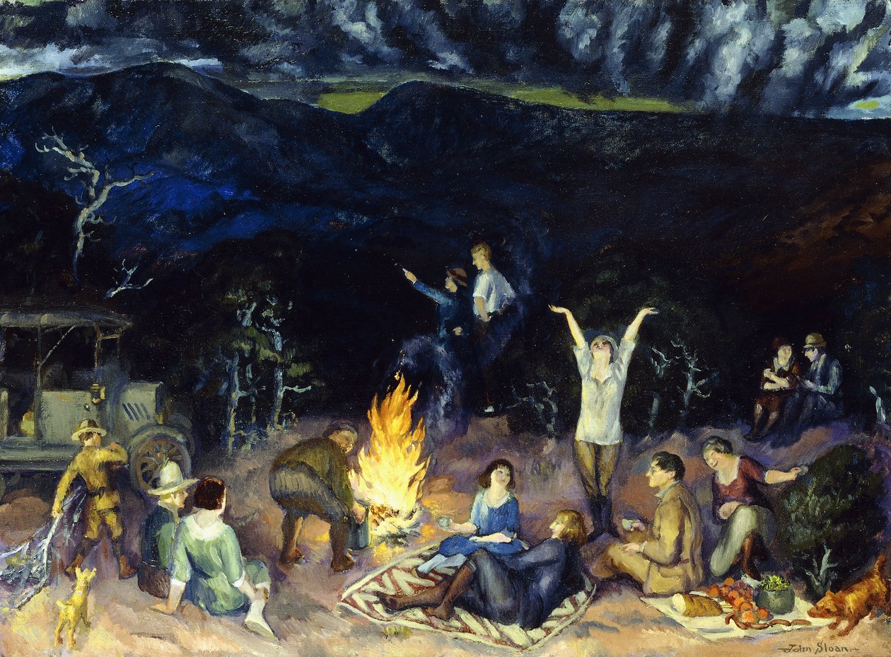 Pique-nique sur la Crête - John French Sloan