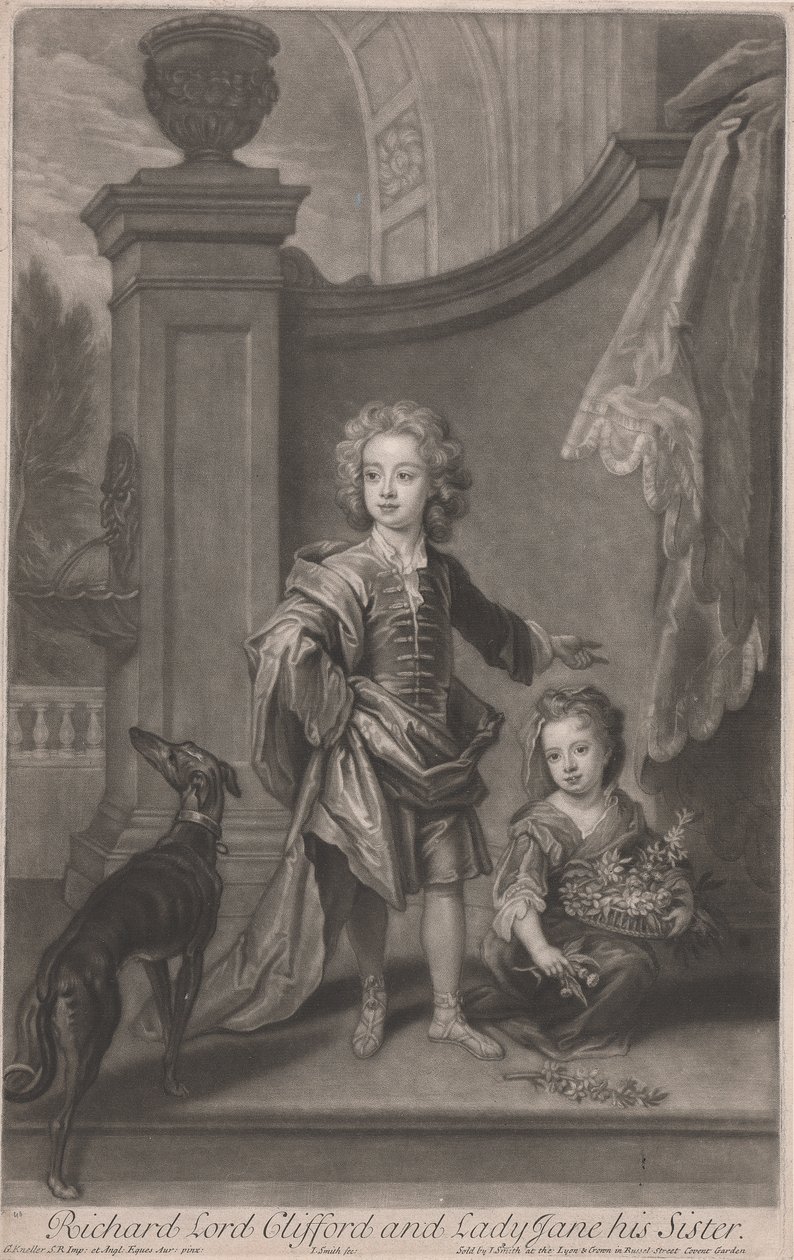 Richard, Lord Clifford (1695-1753) et sa sœur, Lady Jane Boyle (d. 1780) - John Smith