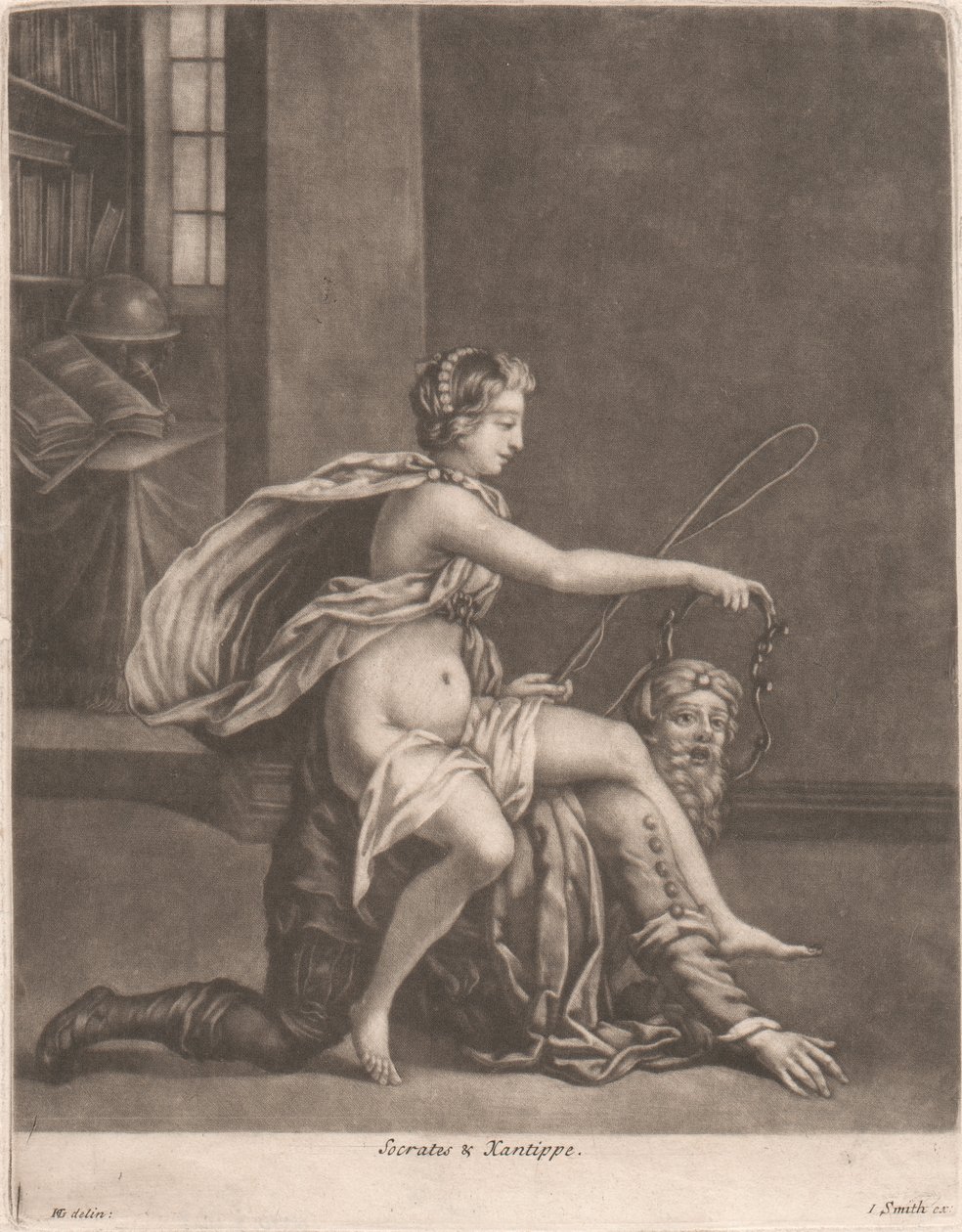 Socrate et Xanthippe | John Smith | Estampe d'art