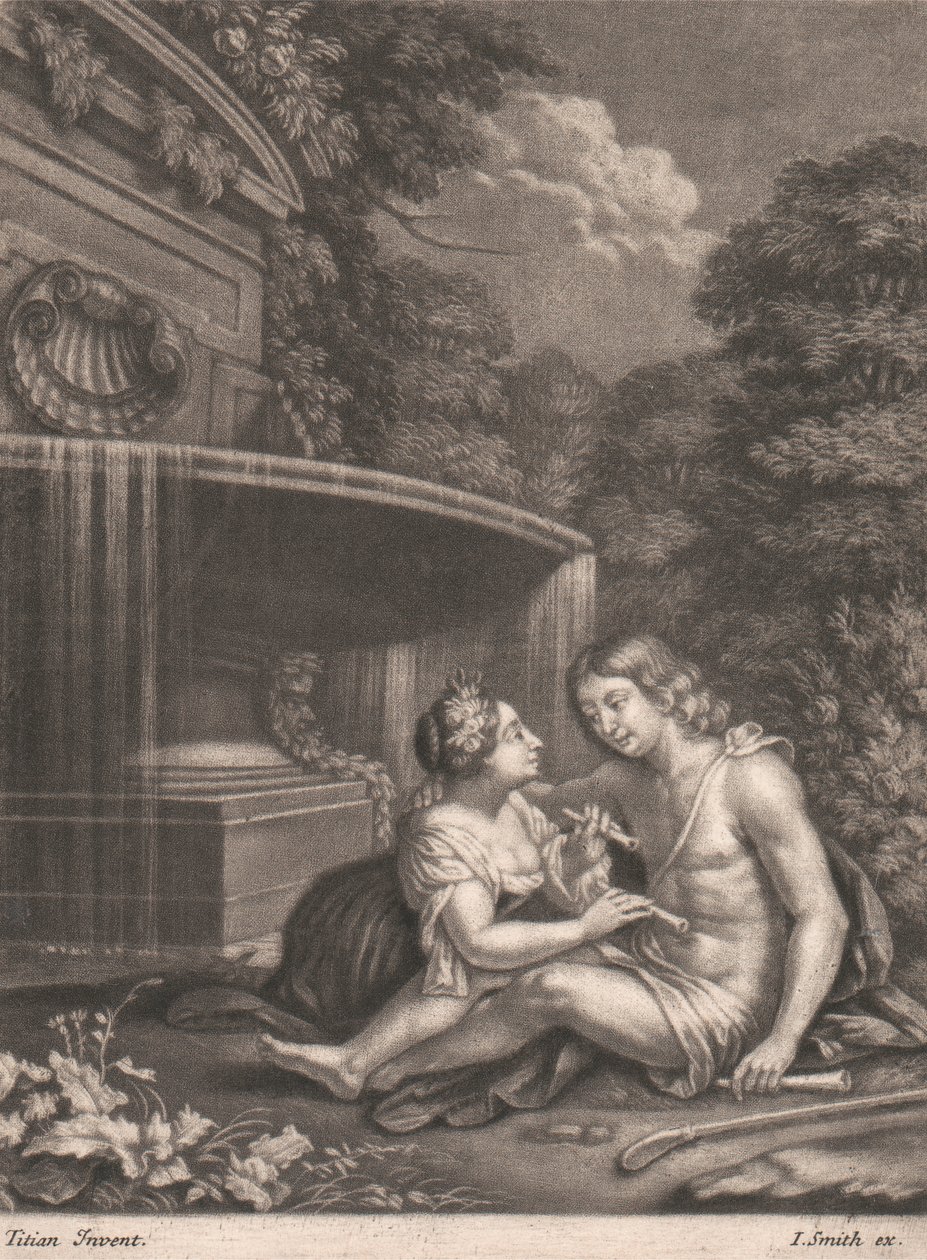 Vénus Retenant Adonis de la Chasse - John Smith