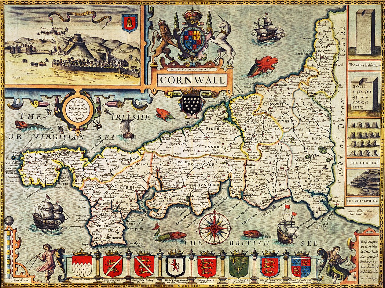 Carte de Cornouailles du 