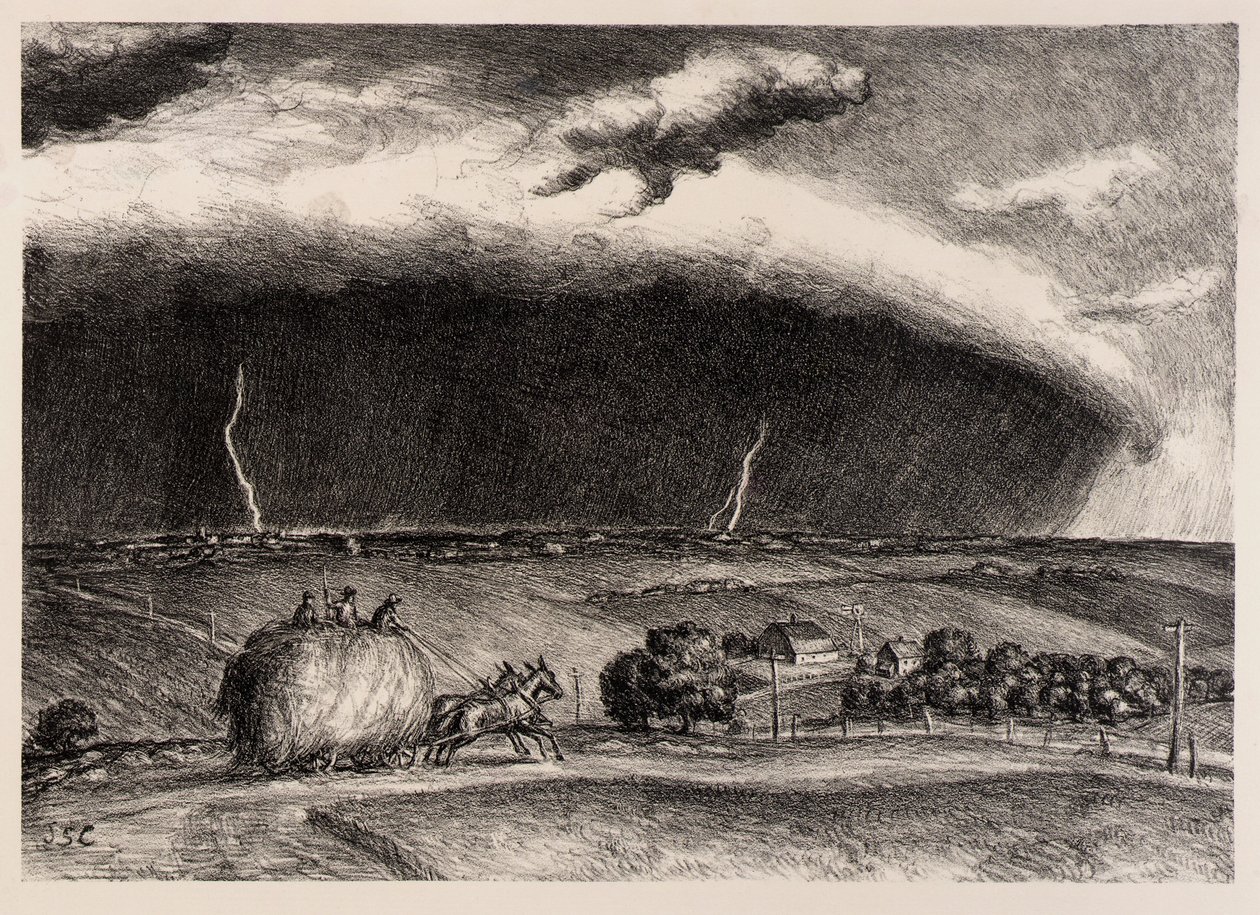 La tempête de la ligne - John Steuart Curry