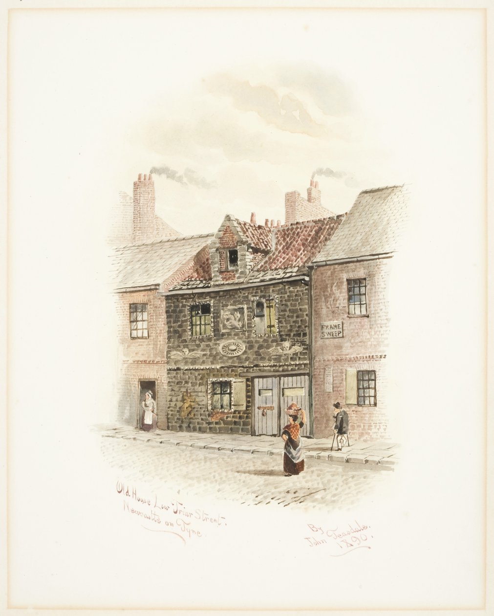 Vieille maison Low Friar Street, Newcastle upon Tyne - John Teasdale