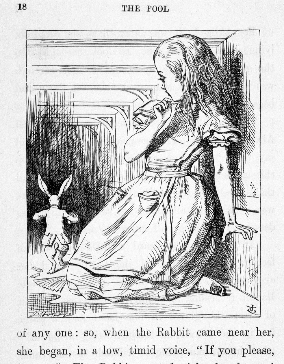 Alice et le lapin - dans « Les aventures d