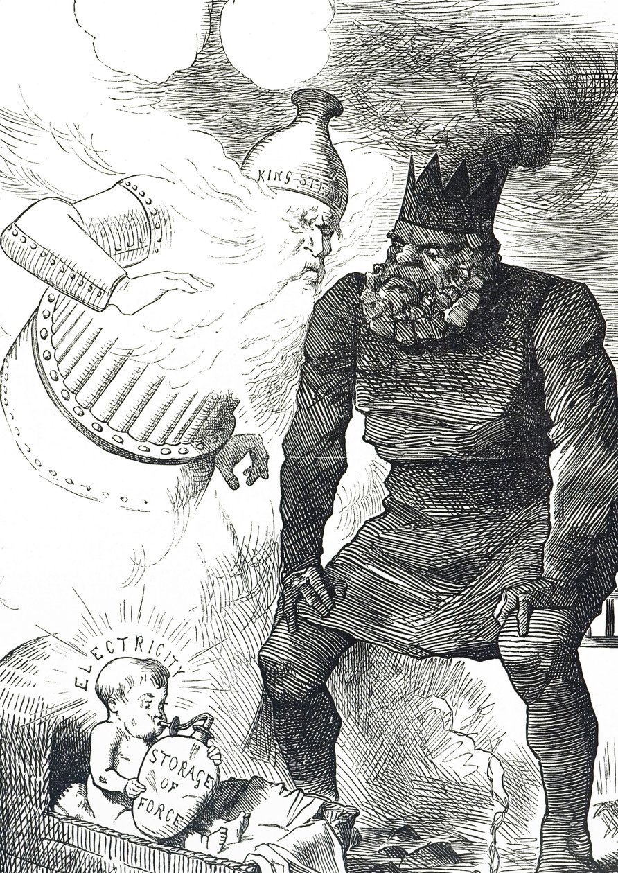Caricature commentant les débuts de l