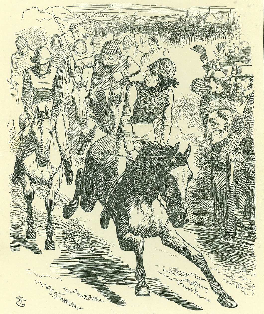Le Derby - John Tenniel