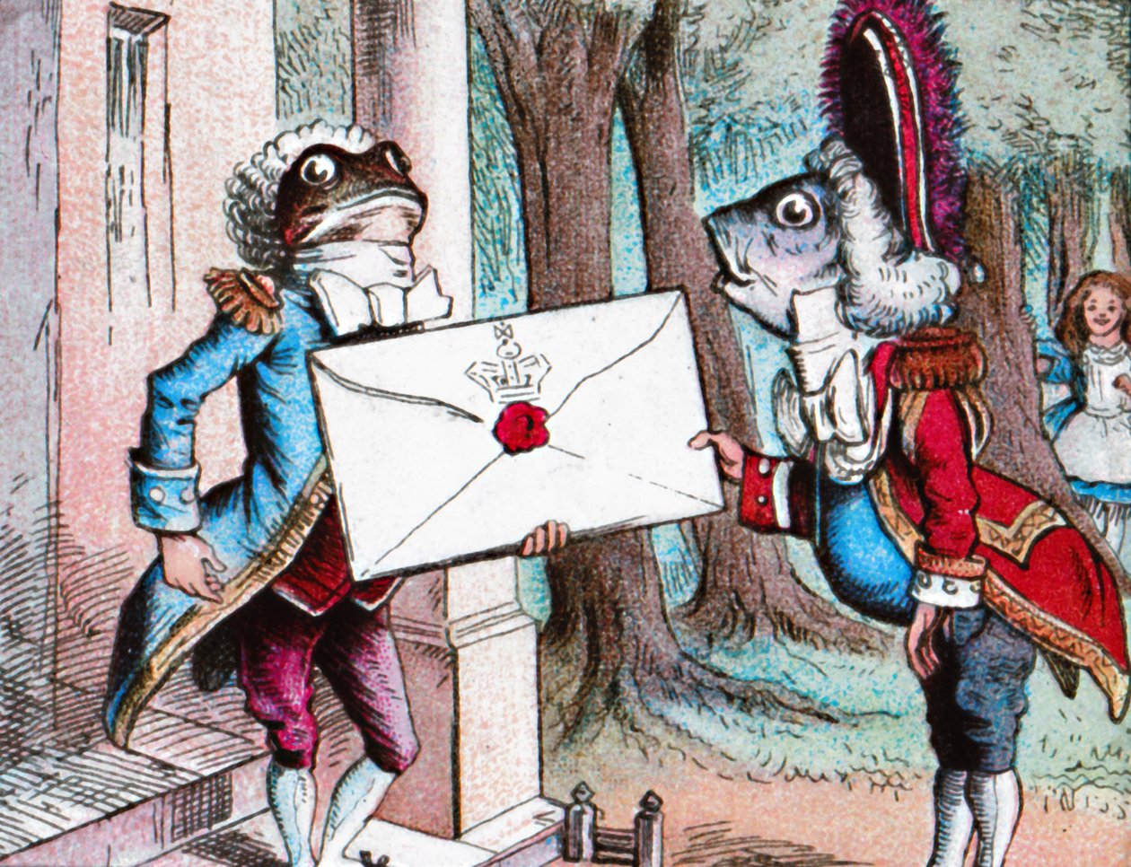 Le valet de pied grenouille livre l