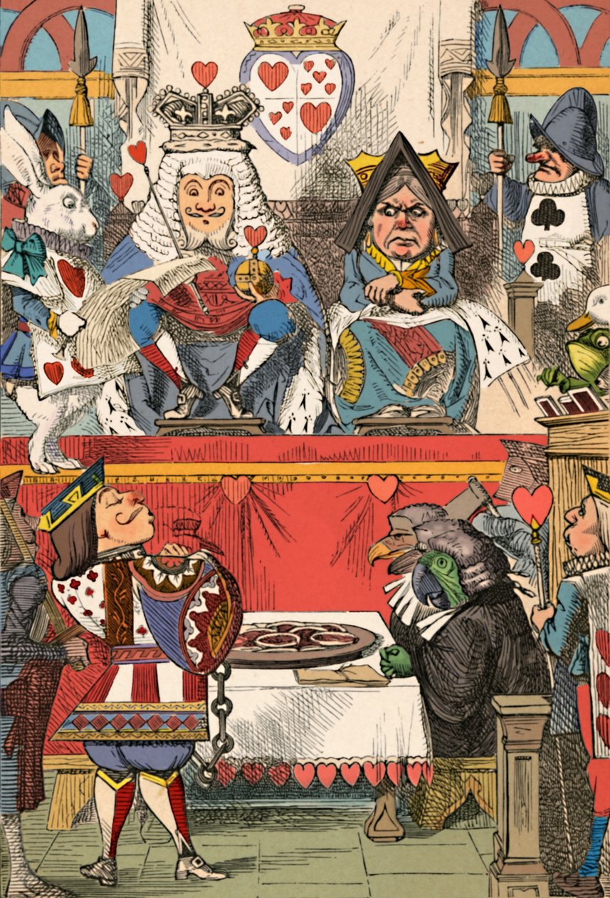 Le Roi et la Reine de Cœur en Cour, 1889 - John Tenniel