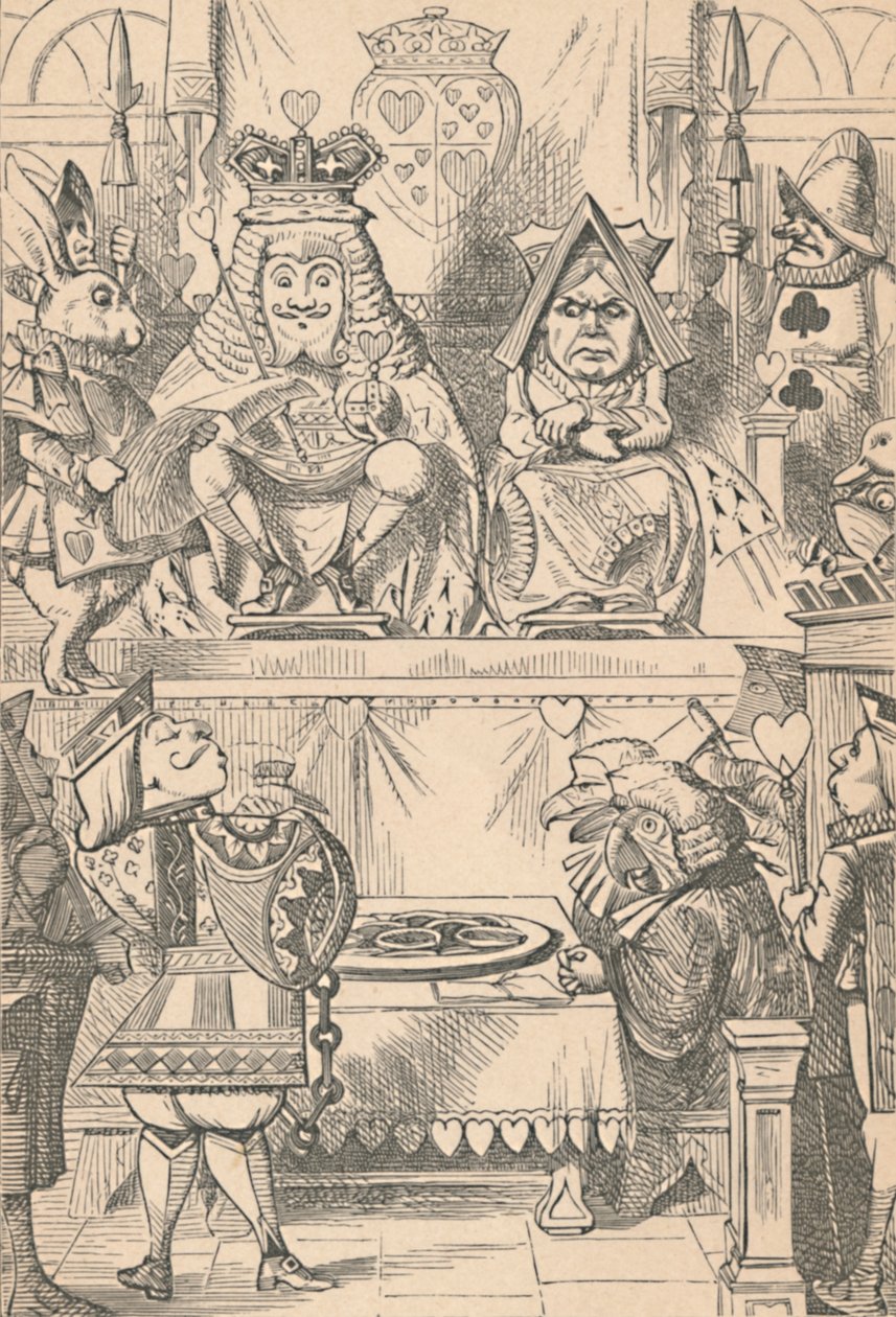 Le Roi et la Reine de Cœur en Cour, 1889 - John Tenniel