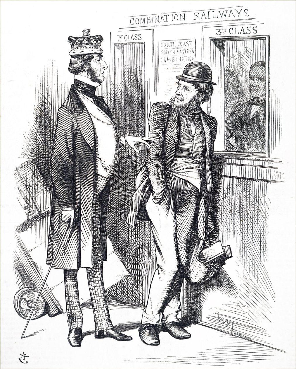 La hausse des tarifs ferroviaires - John Tenniel