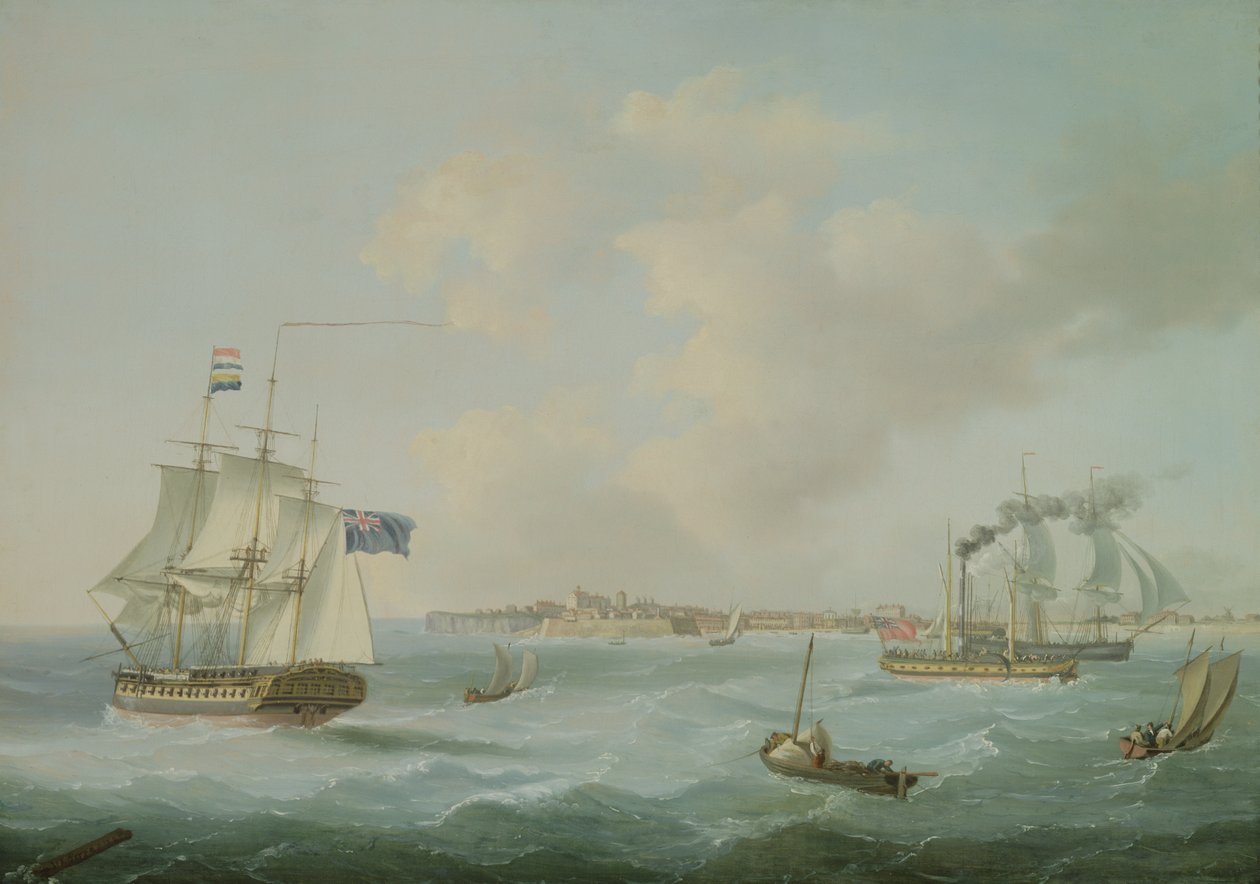 Navires au large de Margate, 1825 - John Thomas Serres