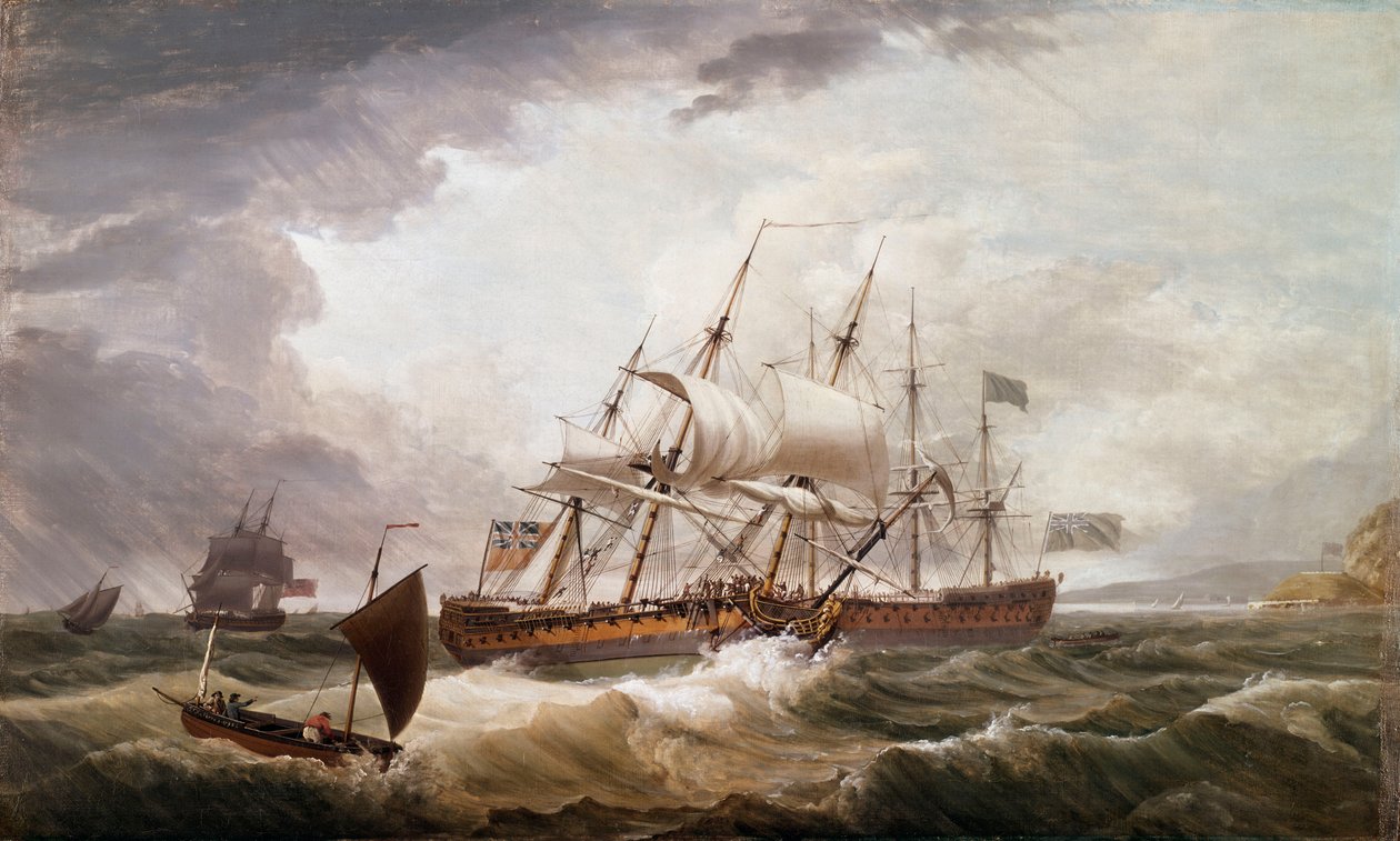 Troisième rangs dans une mer agitée - John Thomas Serres