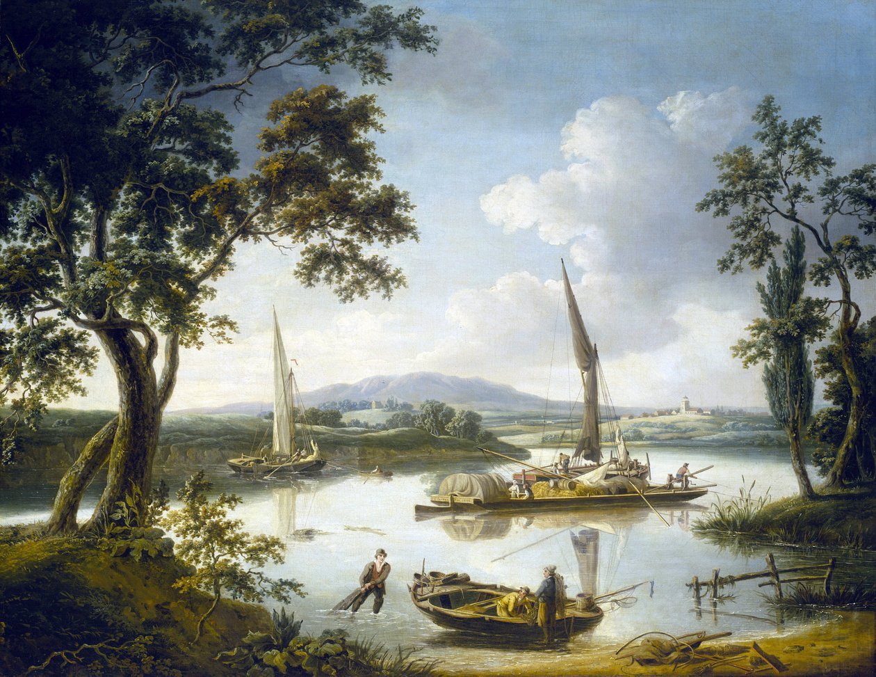 Vue de la Tamise à Shillingford (Angleterre), avec l