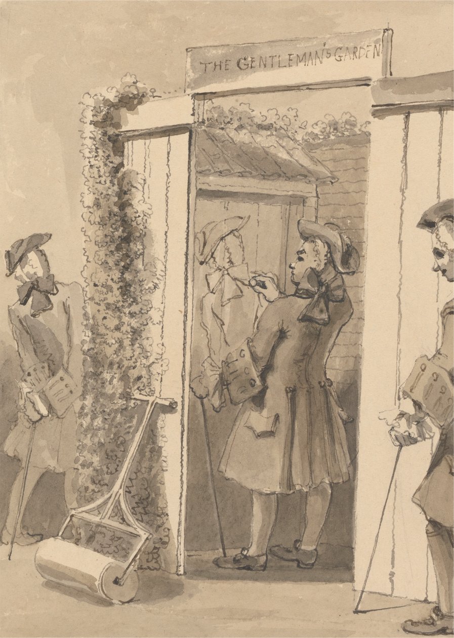 Hogarth, hors de son temps, dessine la silhouette de son compagnon sur la porte d