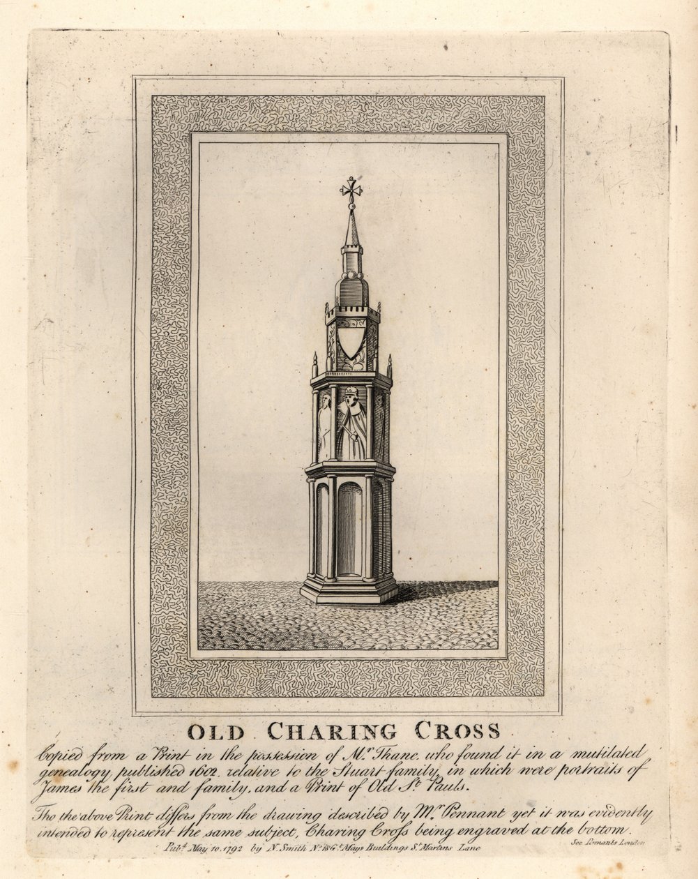 Vieux Charing Cross, une des 12 croix d