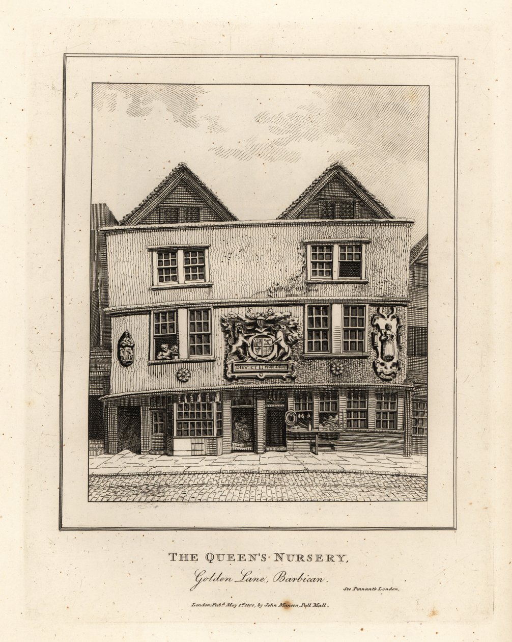 La nursery de la reine, Golden Lane, Barbican - John Thomas Smith