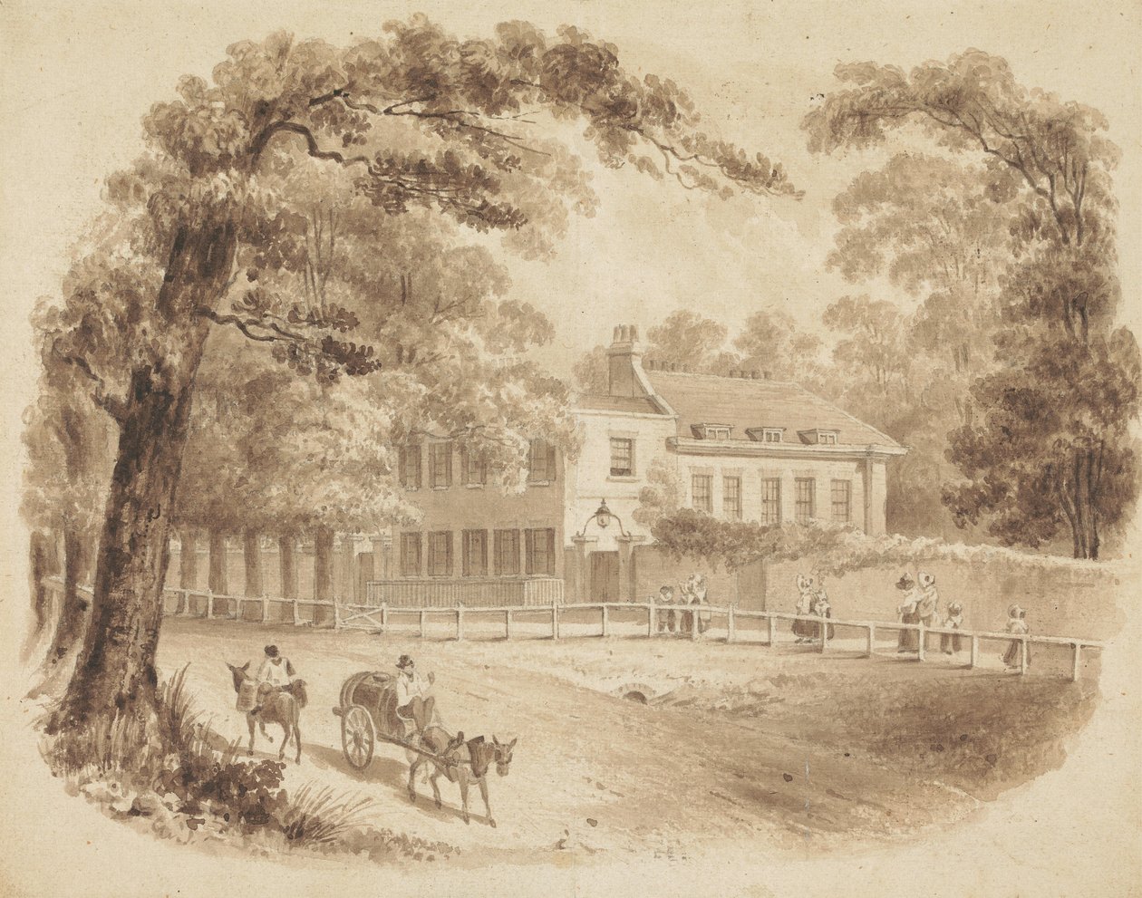 La résidence de George Stevens, F.R.S. - John Thomas Smith