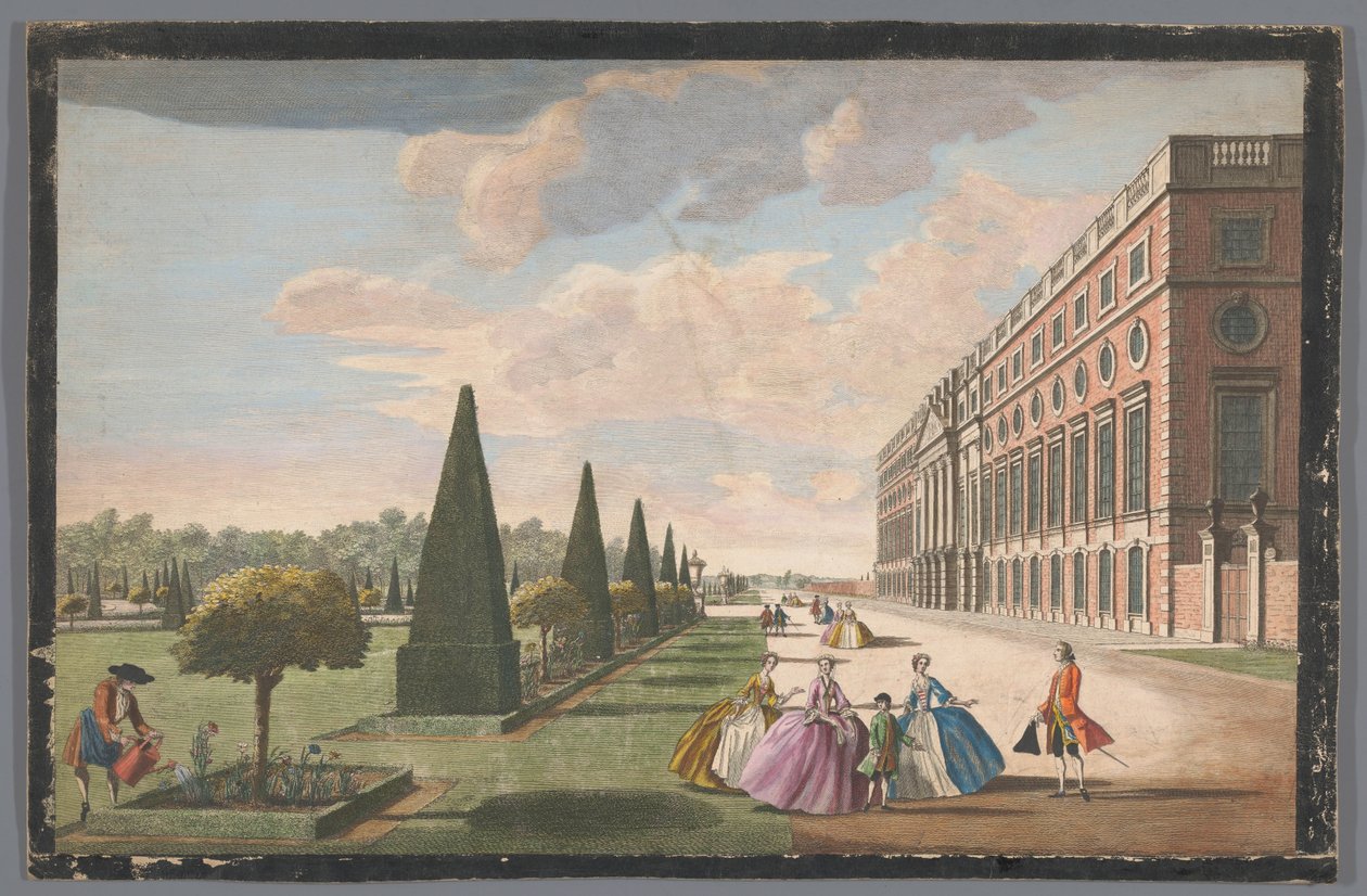 Vue de Hampton Court Palace à Londres depuis le côté est - John Tinney