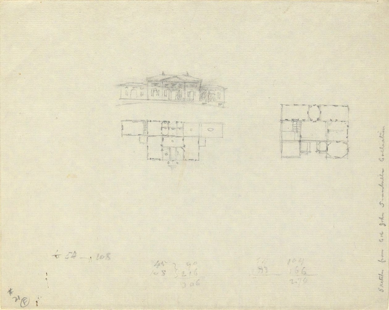 Élévation et plan d