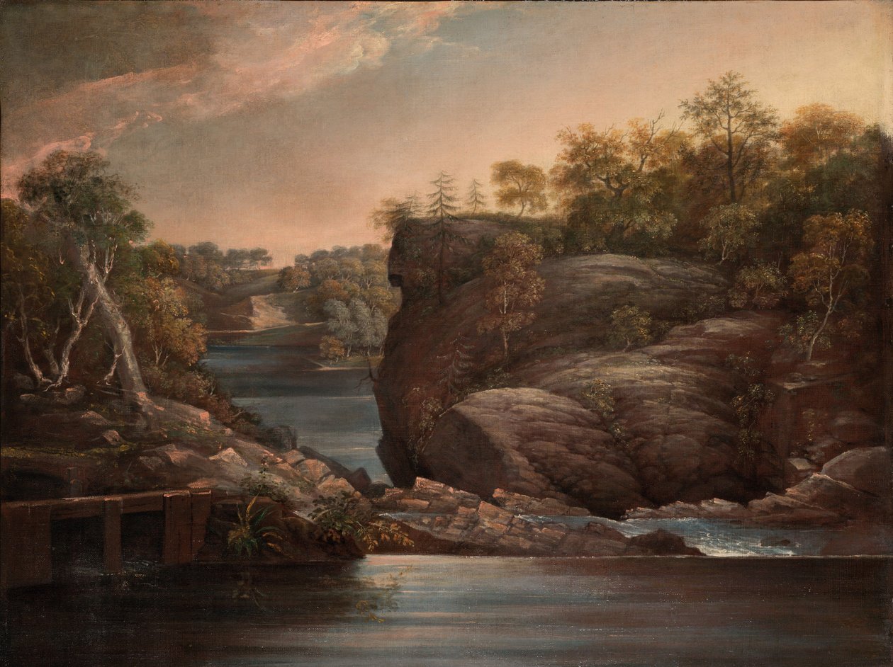 Les chutes de Norwich (ou les chutes de la Yantic à Norwich) - John Trumbull