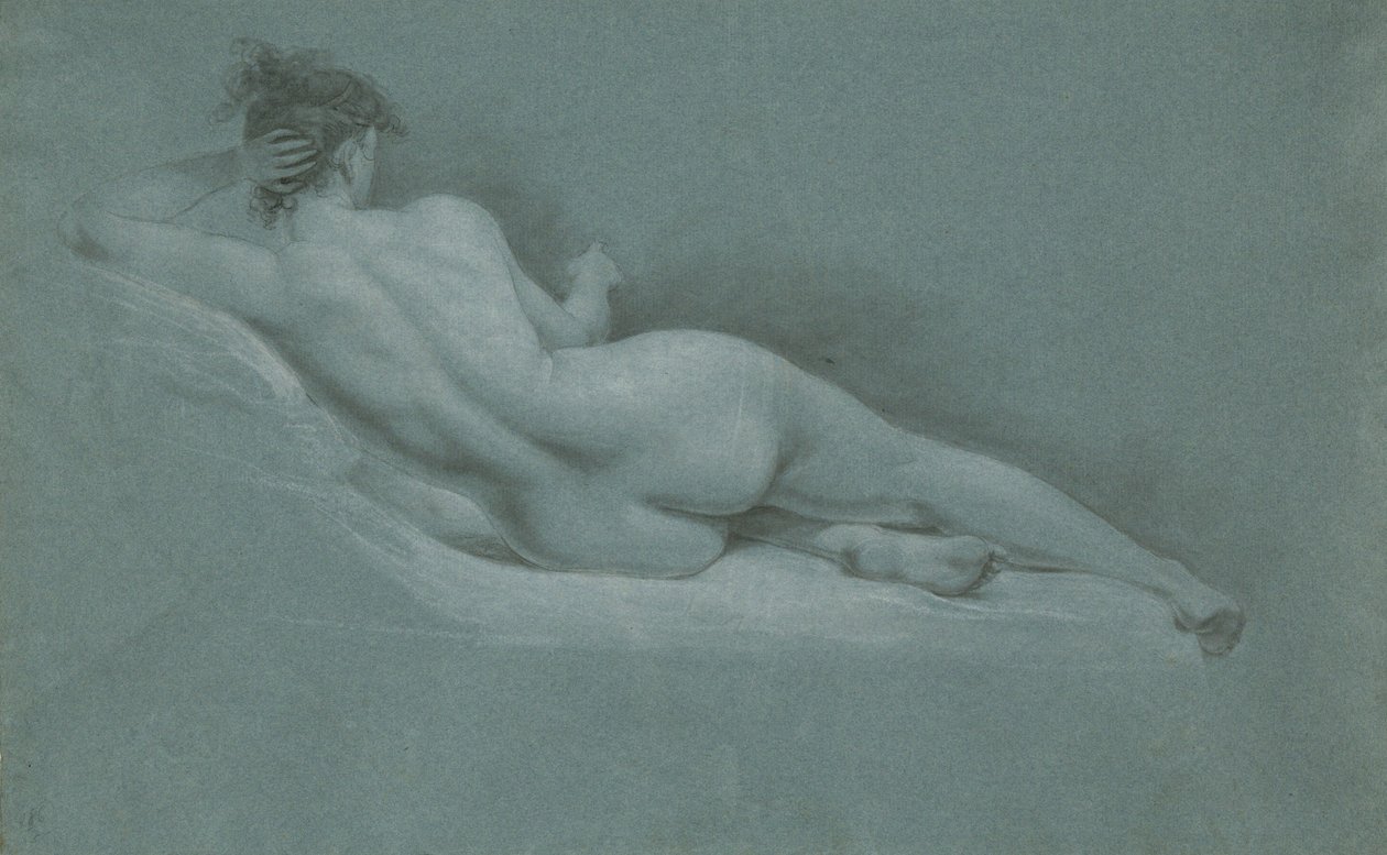 Nu allongé, vu de dos - John Trumbull