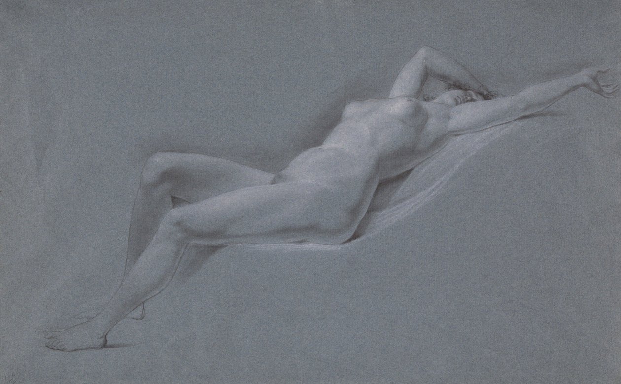 Nu allongé, vue de face - John Trumbull