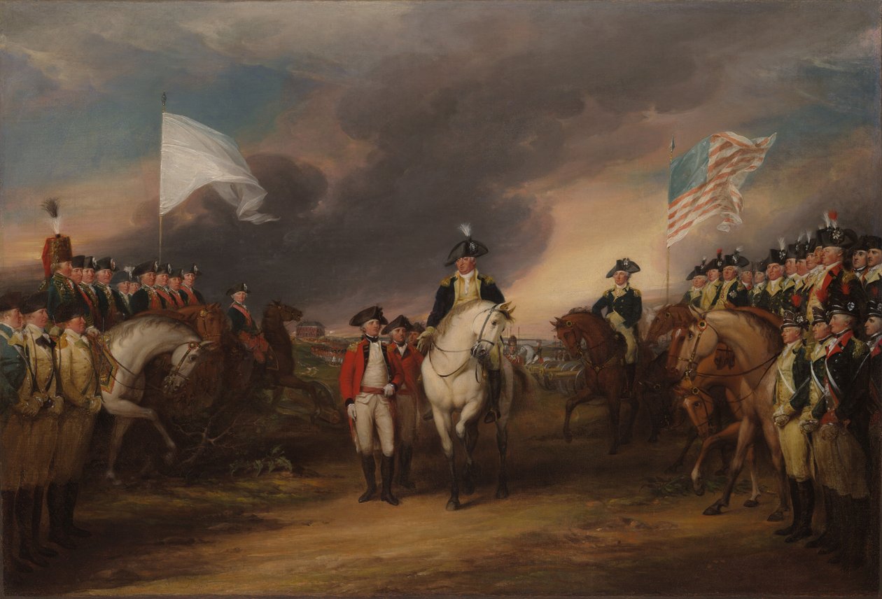 La capitulation du lord Cornwallis à Yorktown, le 19 octobre 1781 - John Trumbull