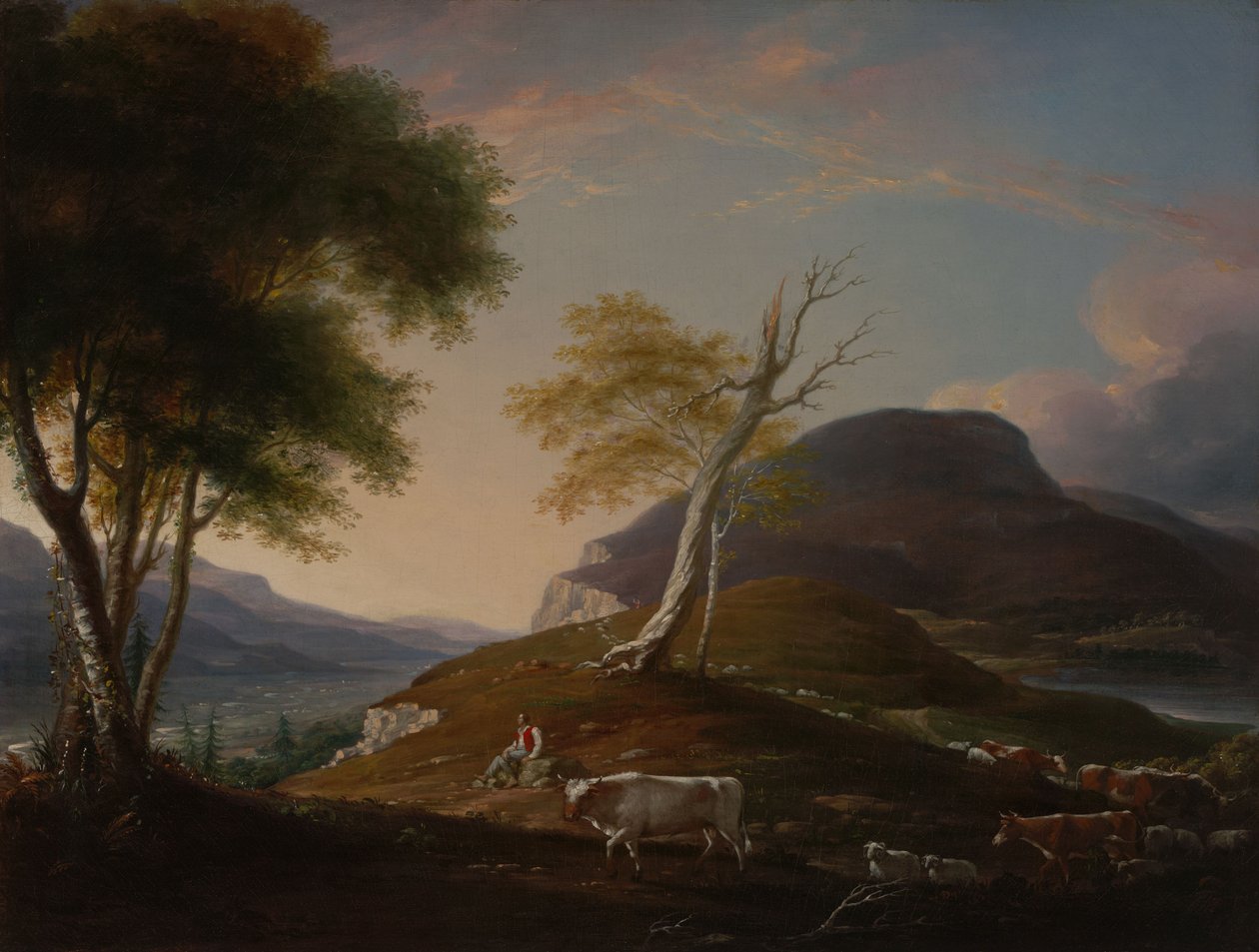 Vue sur West Mountain près de Hartford - John Trumbull