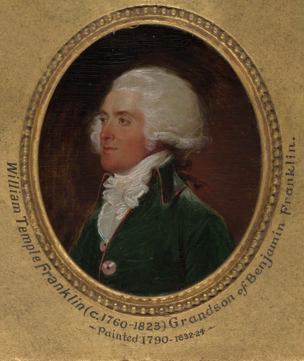 John Flaxman réalisant le buste de William Hayley - John Trumbull