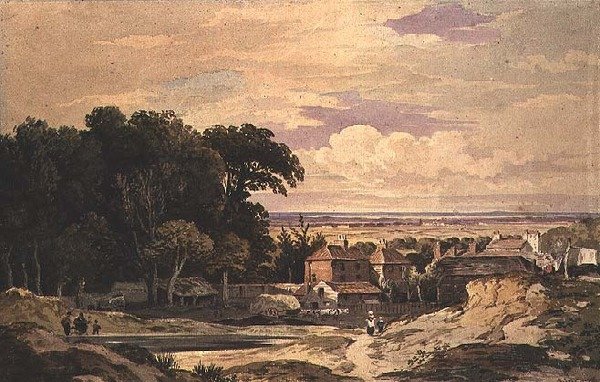 Frognal, Hampstead, vers 1825 - John Varley