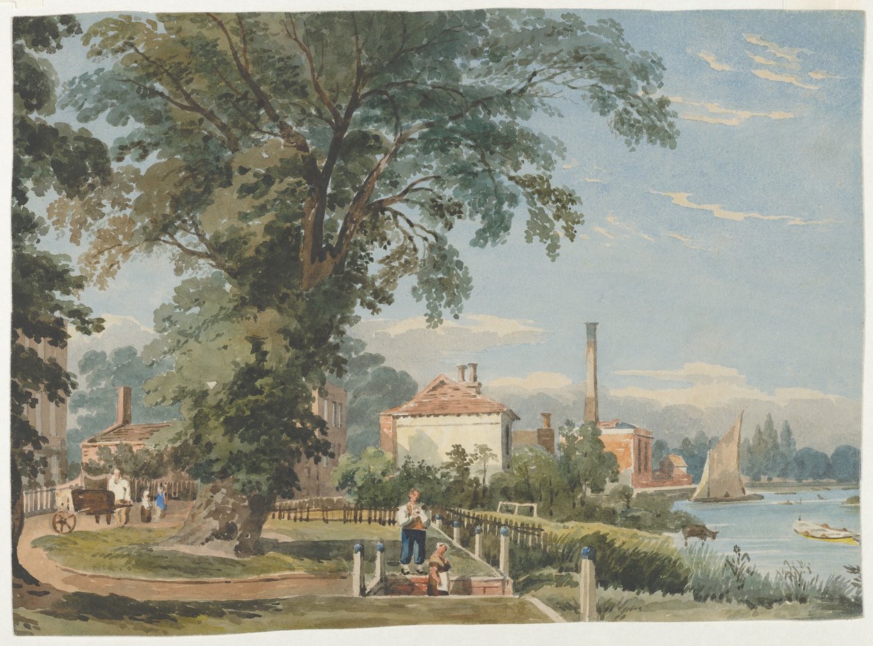 Sur la Tamise à Hammersmith - John Varley