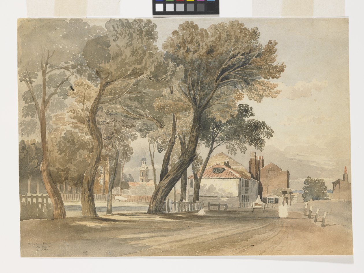 Croquis de la nature sur la Tamise (Chelsea) - John Varley
