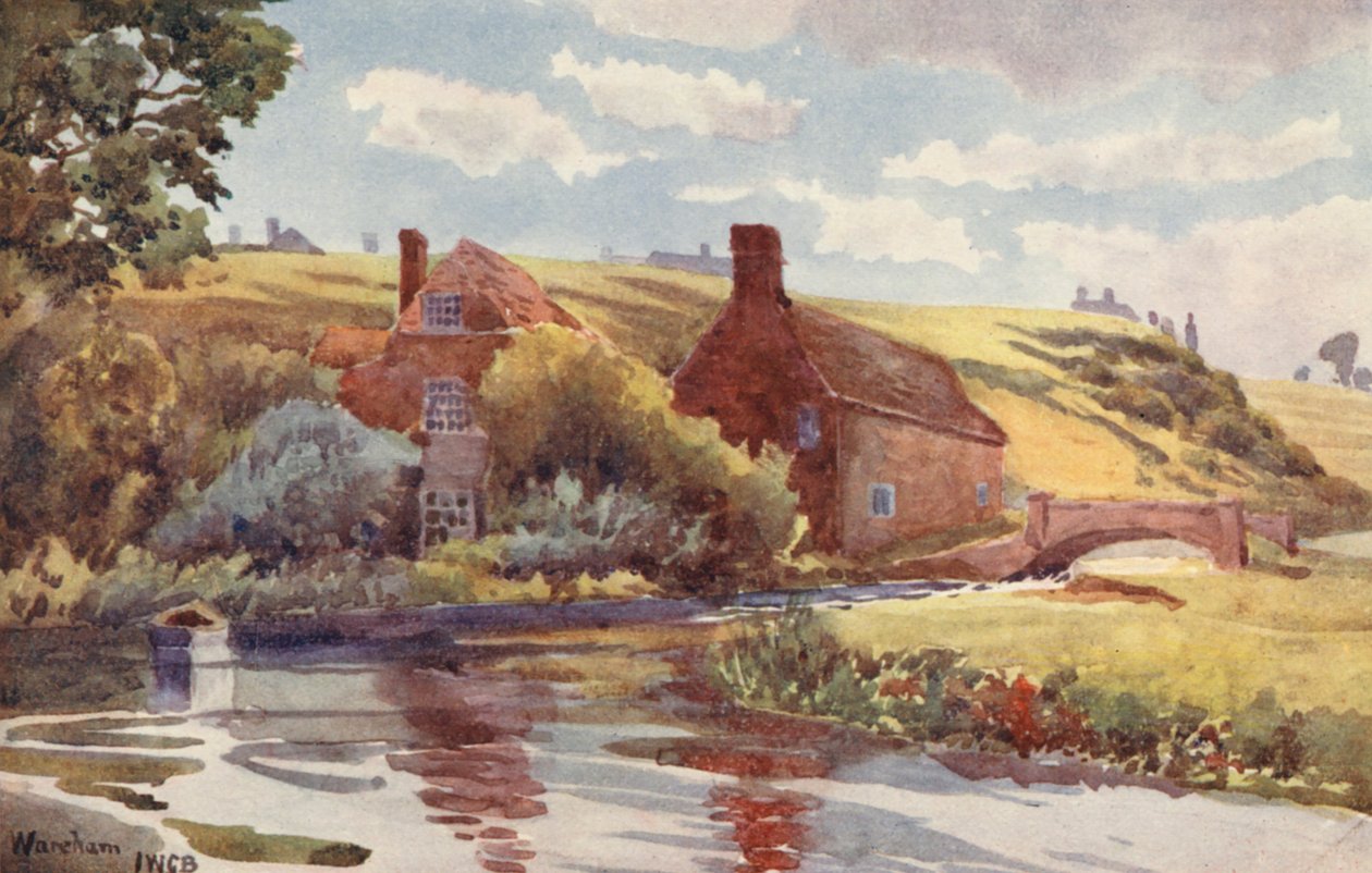 Old Mill, Wareham (lithographie couleur) - John W.G. Bond