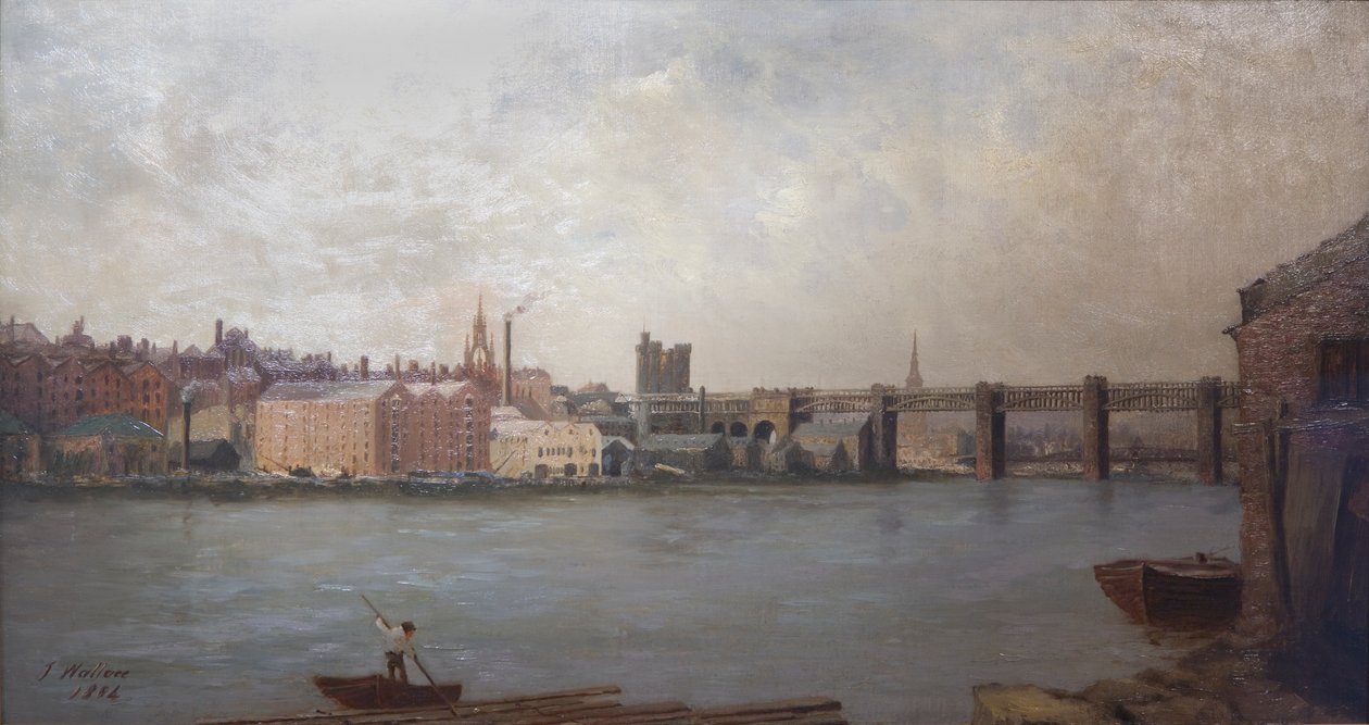 Newcastle upon Tyne depuis le sud-ouest, 1884 - John Wallace