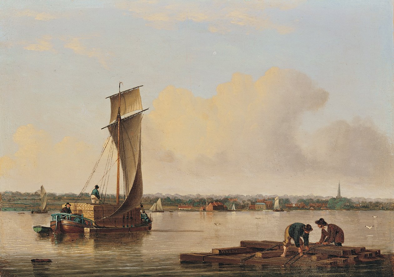 Un Keel sur le Humber, fin des années 1820 - John Ward