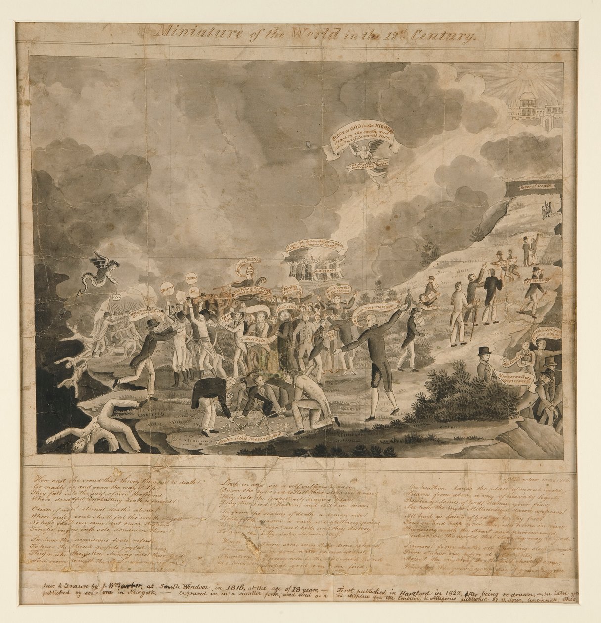 Étude pour une miniature du monde au XIXe siècle - John Warner Barber