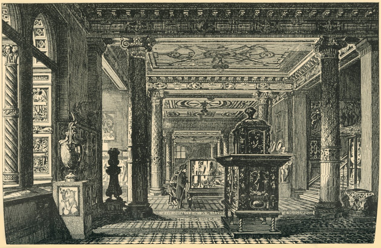 La galerie de céramique, musée de South Kensington, vers 1876, 1881 - John Watkins